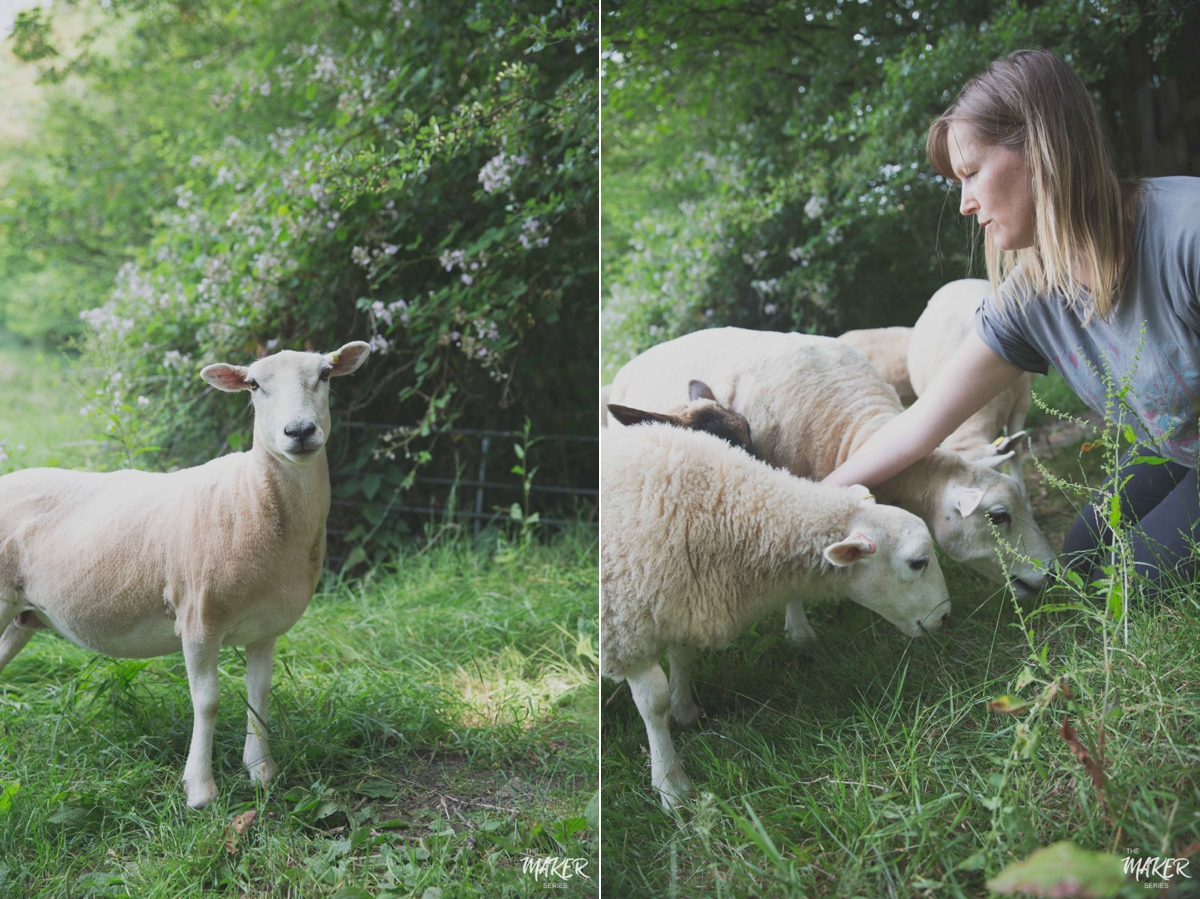 felted sheepskins
