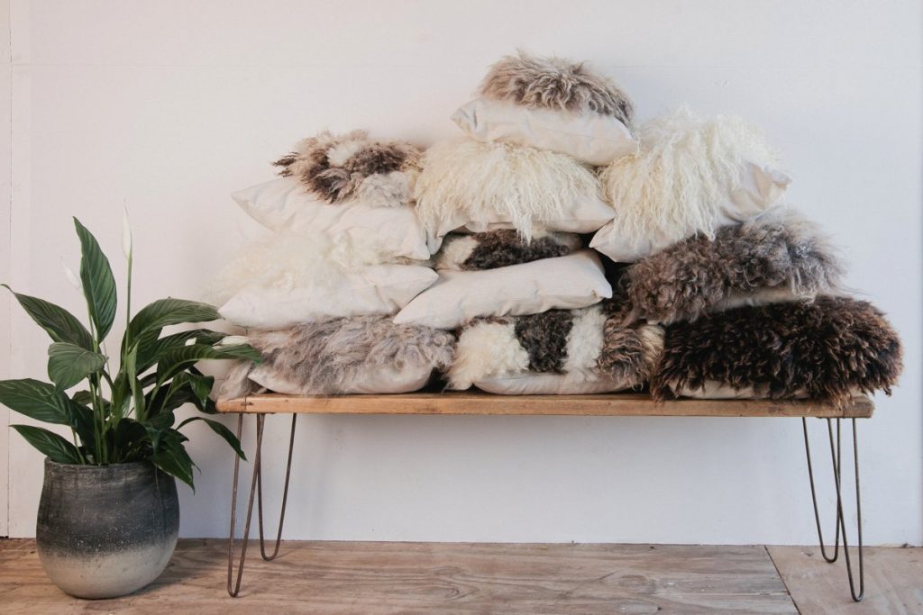 sheepskin cushions