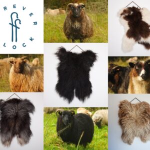felted sheepskins