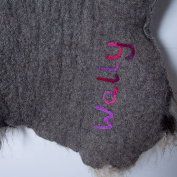 felted sheepskins