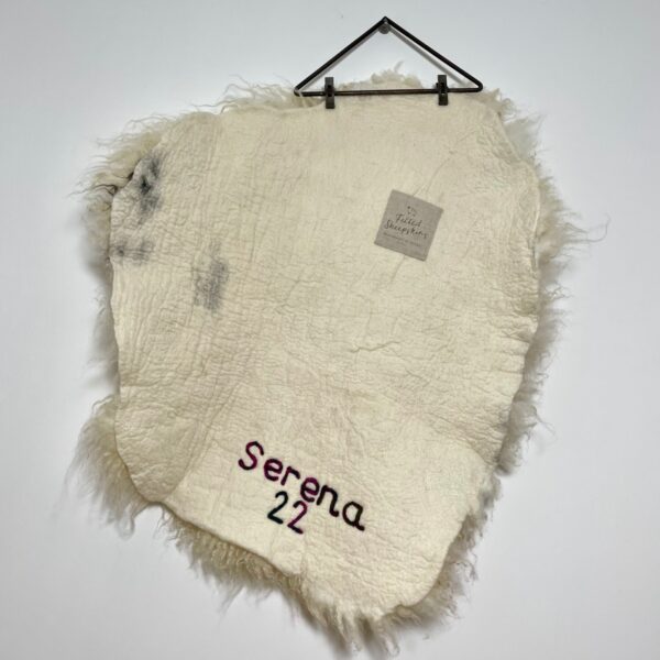 felted sheepskins