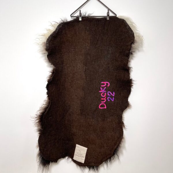 felted sheepskins
