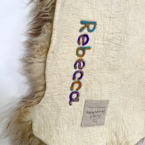 felted sheepskins